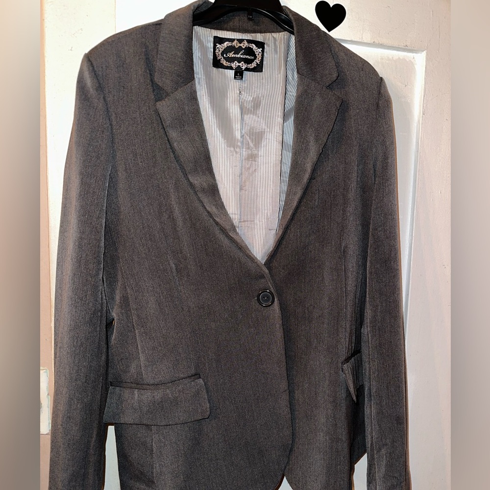 Ambiance Grey Comfy Blazer